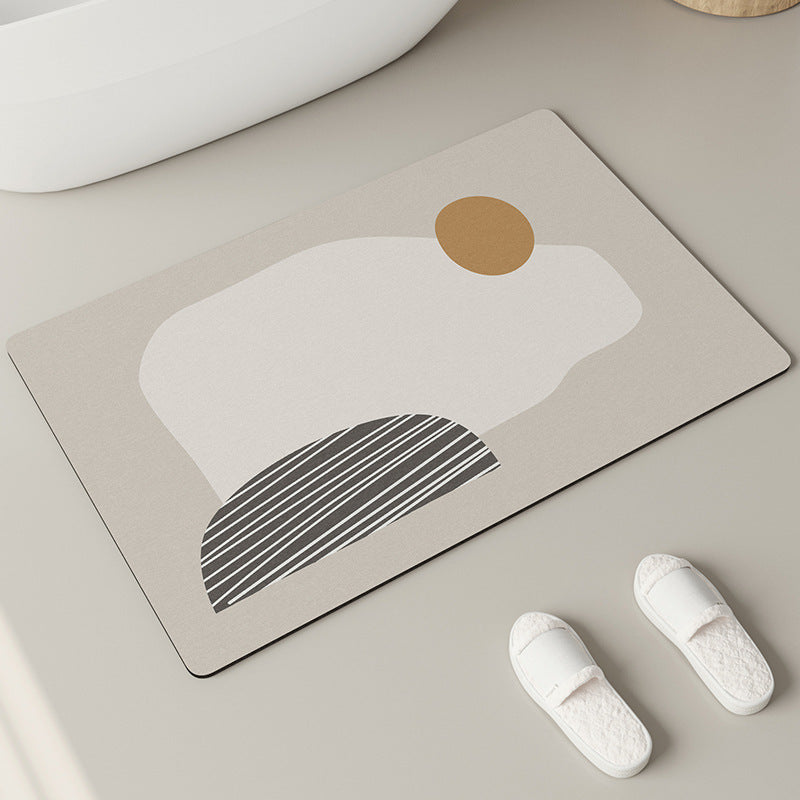 Elegant Textured Bathroom Mat