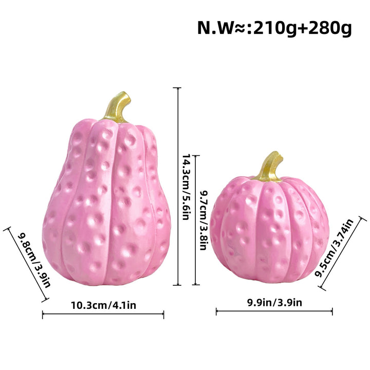 Decorative pumpkin sculptures