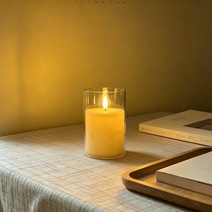 LED Scented Candle with Flame Effect