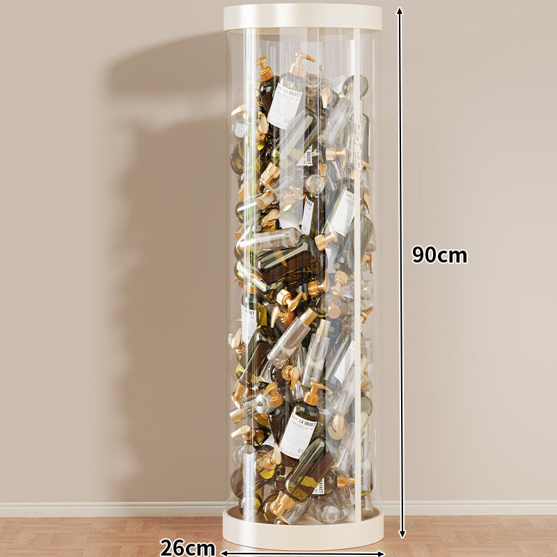 Tall Clear Acrylic Vertical Display Cylinder for Mini Perfume & Sample Bottle Collection