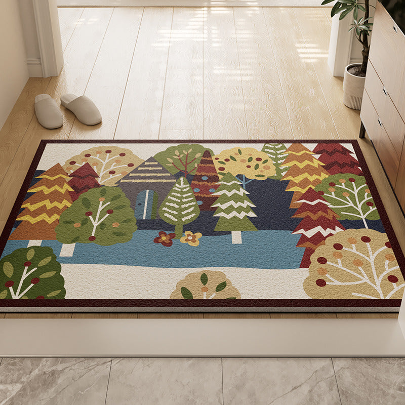 Forest-Themed Non-Slip Bath Mat