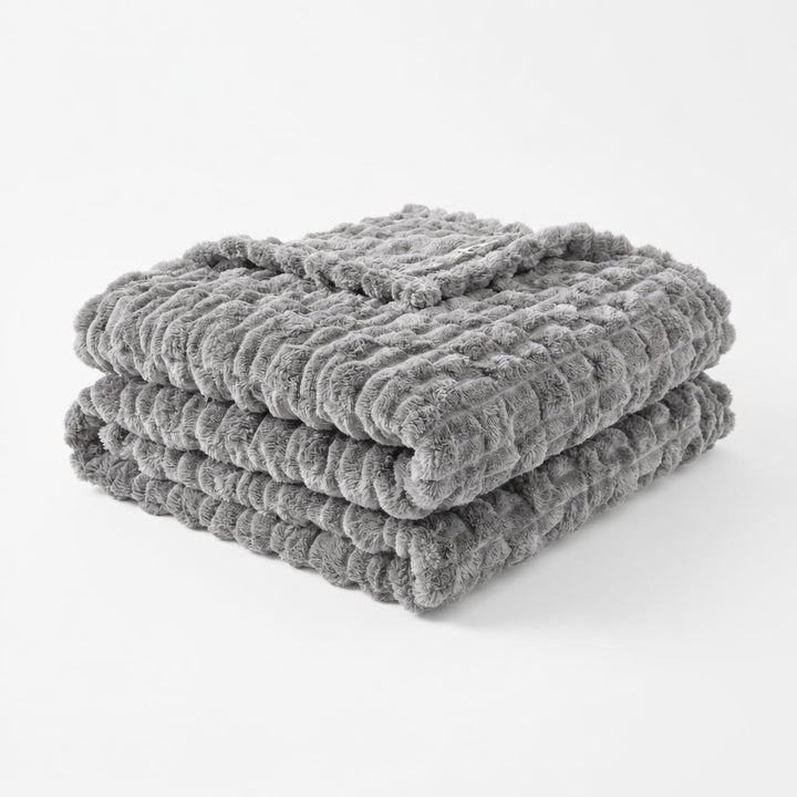 Textured Velvet Plush Blanket