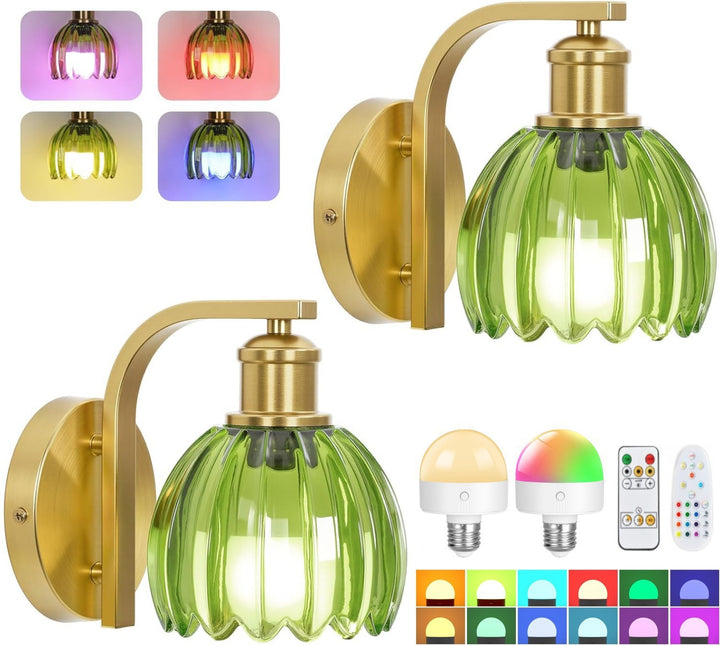 Color-changing LED wall lamp