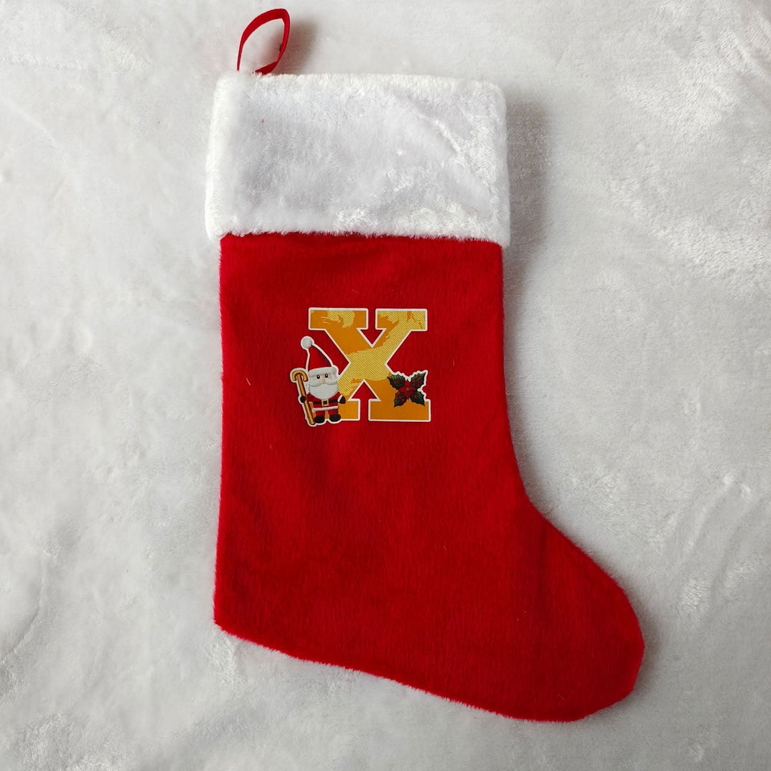 Festive Christmas stocking with customizable design