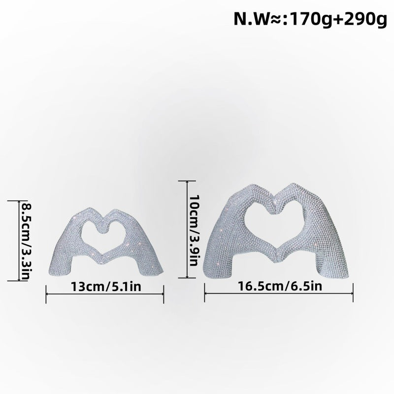 Heart Hand Sculpture