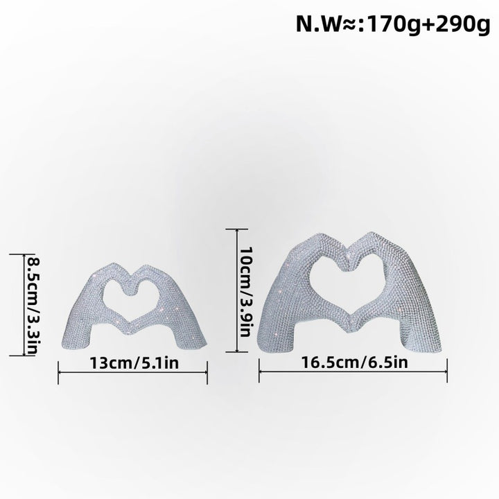Heart Hand Sculpture