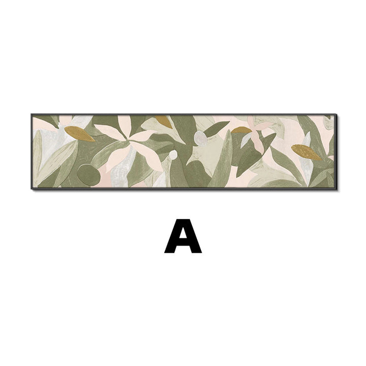 Botanical-Themed Abstract Wall Mural