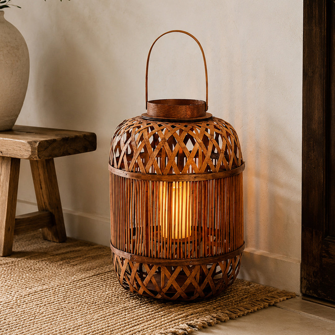 Stylish Handcrafted Rattan Lantern