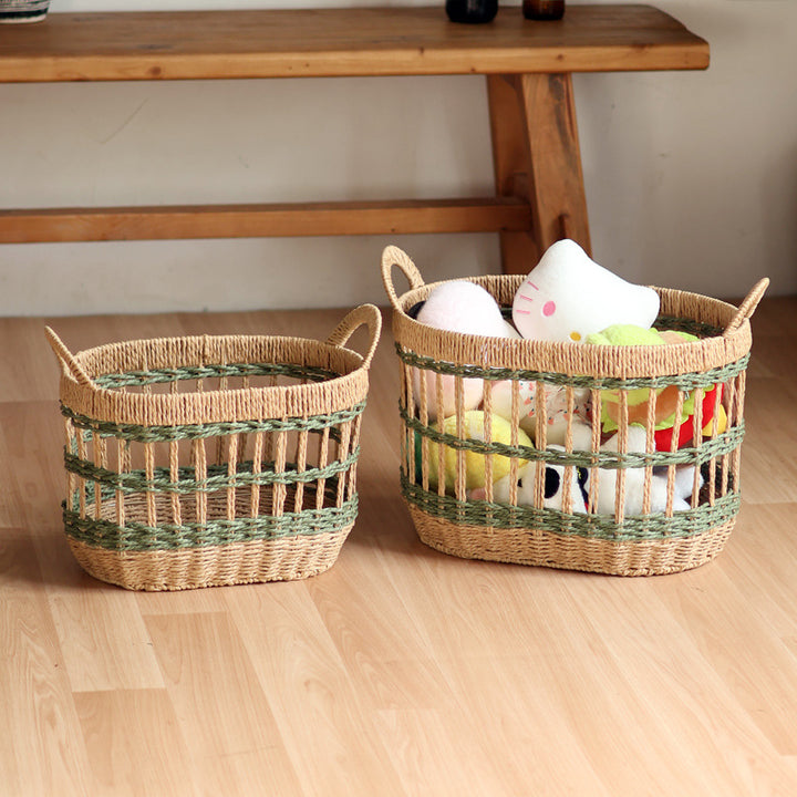 Handwoven storage basket