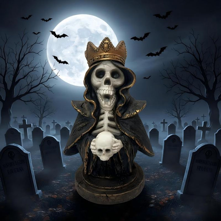 Decorative skull statue
