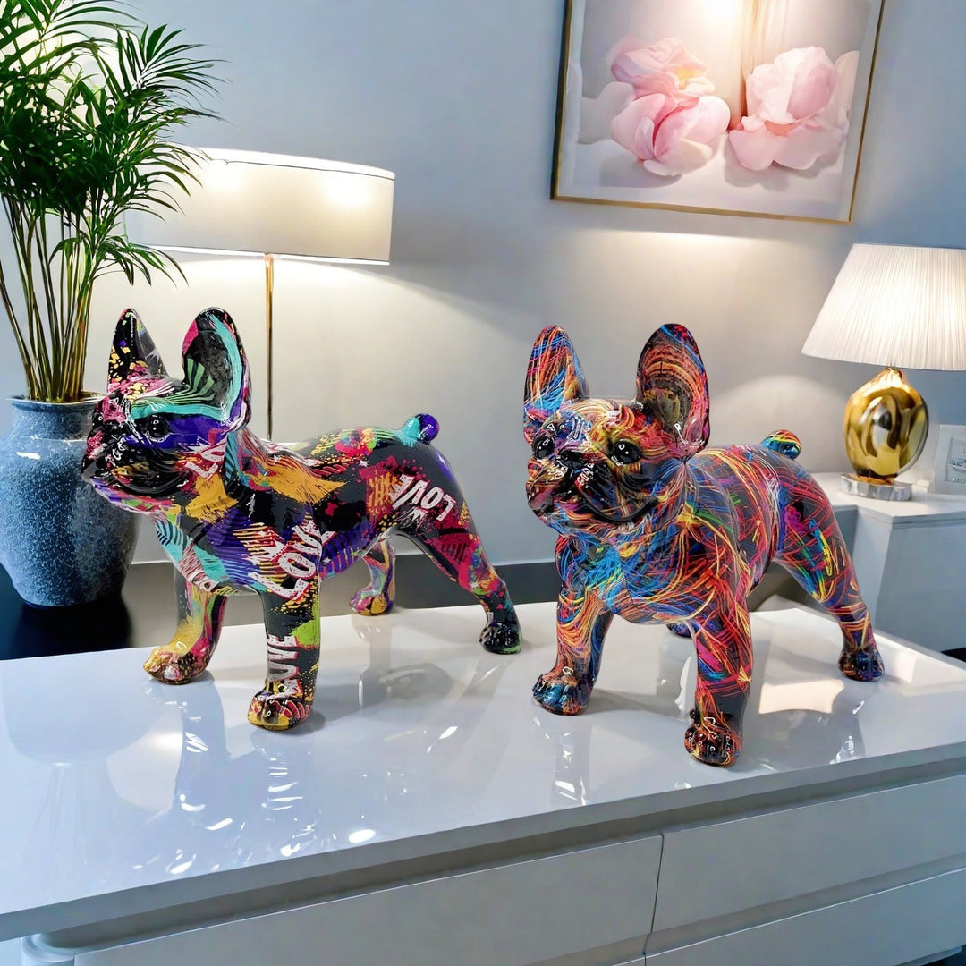 Artistic Bulldog Sculpture