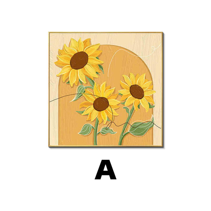 Decorative Framed Sunflower Wall Art