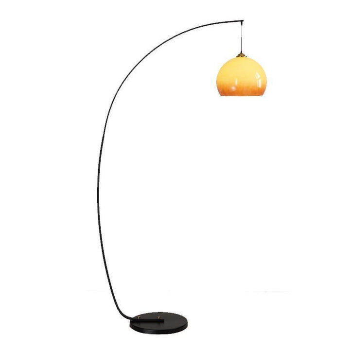 Arc Floor Lamp with Glass Shade