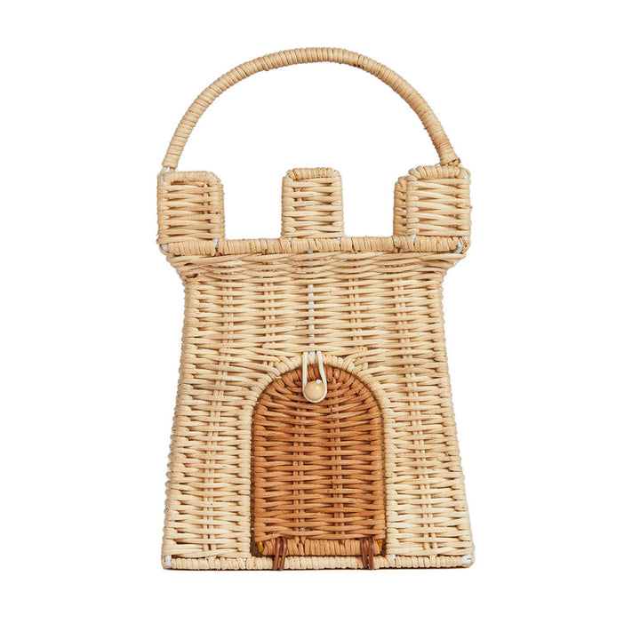 Playful storage basket in house design