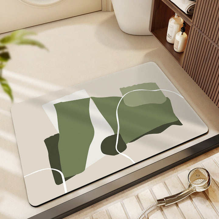 Abstract Art-Themed Indoor Area Mat