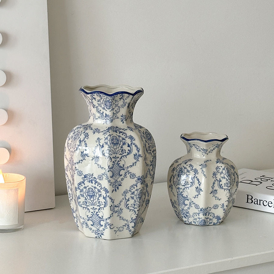 Decorative Floral Ceramic Vase