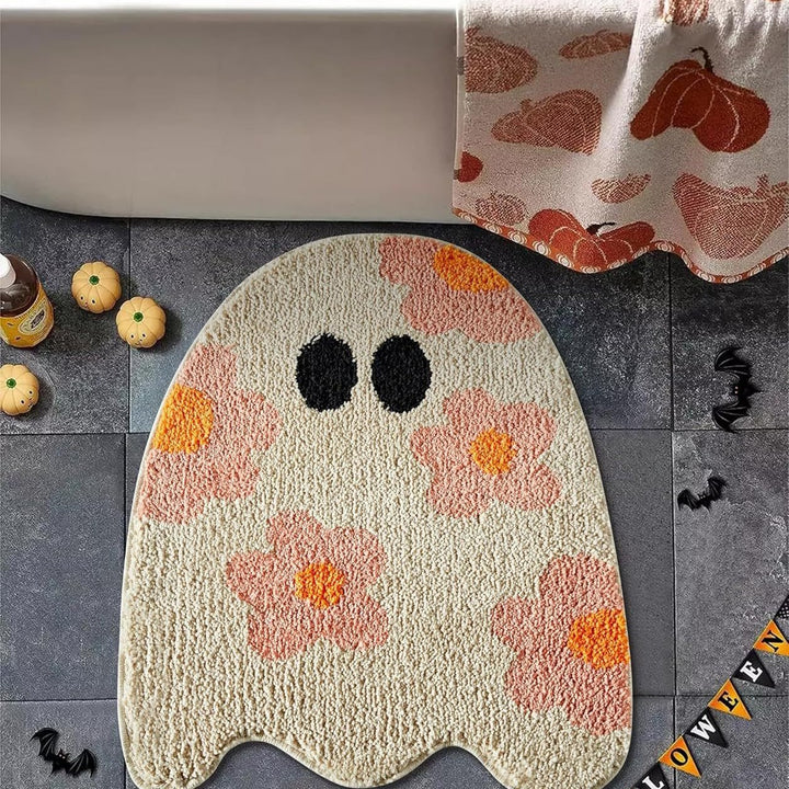 Halloween-Themed Ghost Bath Mat