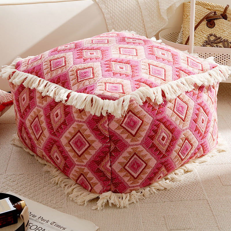 Cozy Textured Floor Pouf