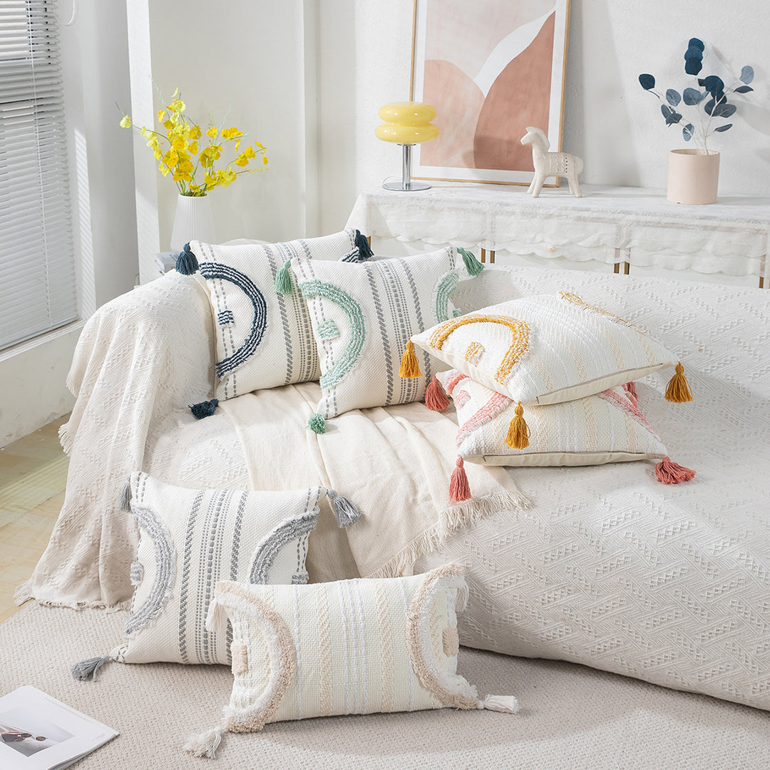 Textured Handmade Decorative Throw Pillow