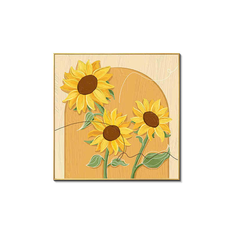 Decorative Framed Sunflower Wall Art