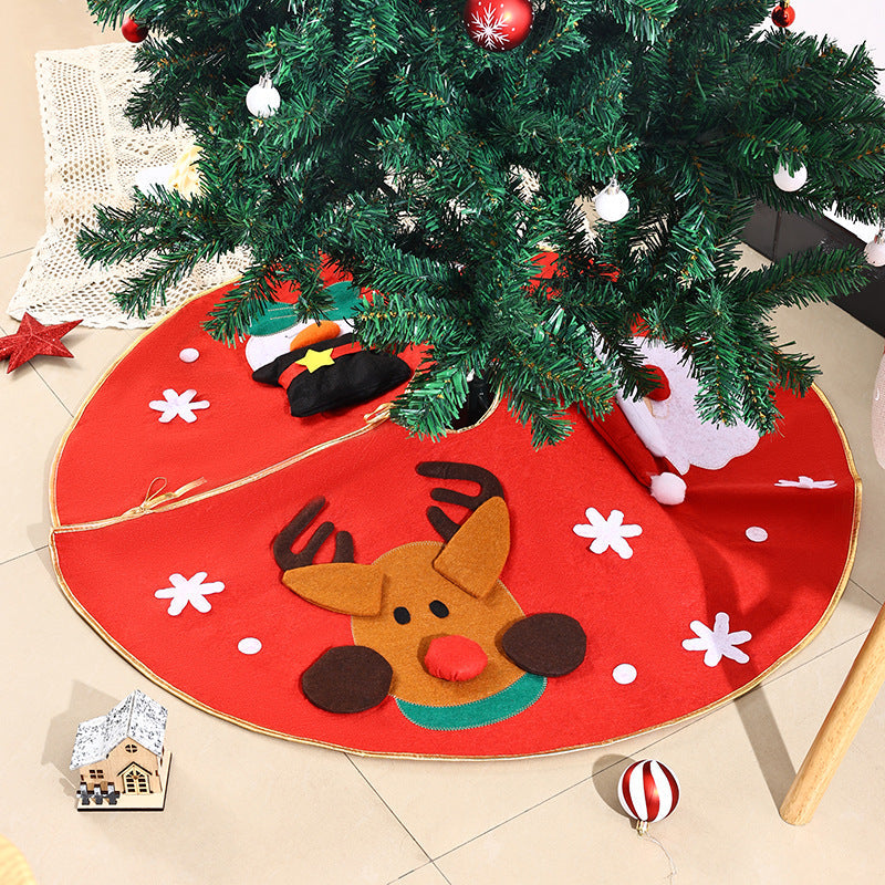Festive Christmas Tree Skirt with Colorful Motif