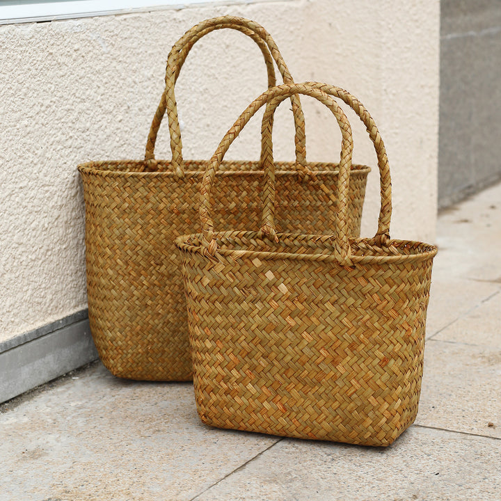 Handwoven Decorative Carry Basket
