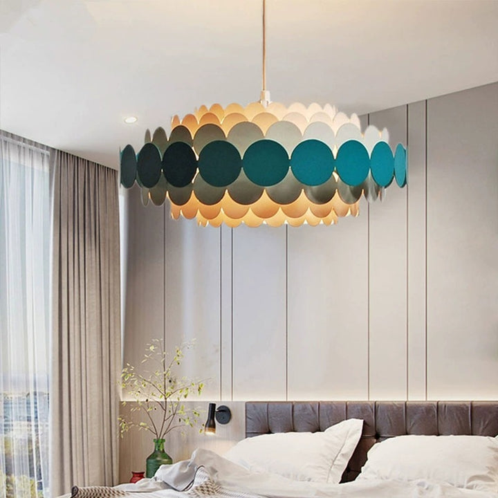 Contemporary Graphic Pendant Light
