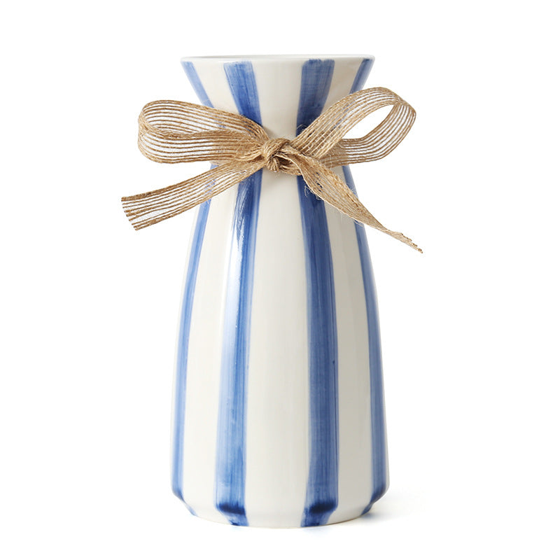 Elegant ceramic vase in vintage style