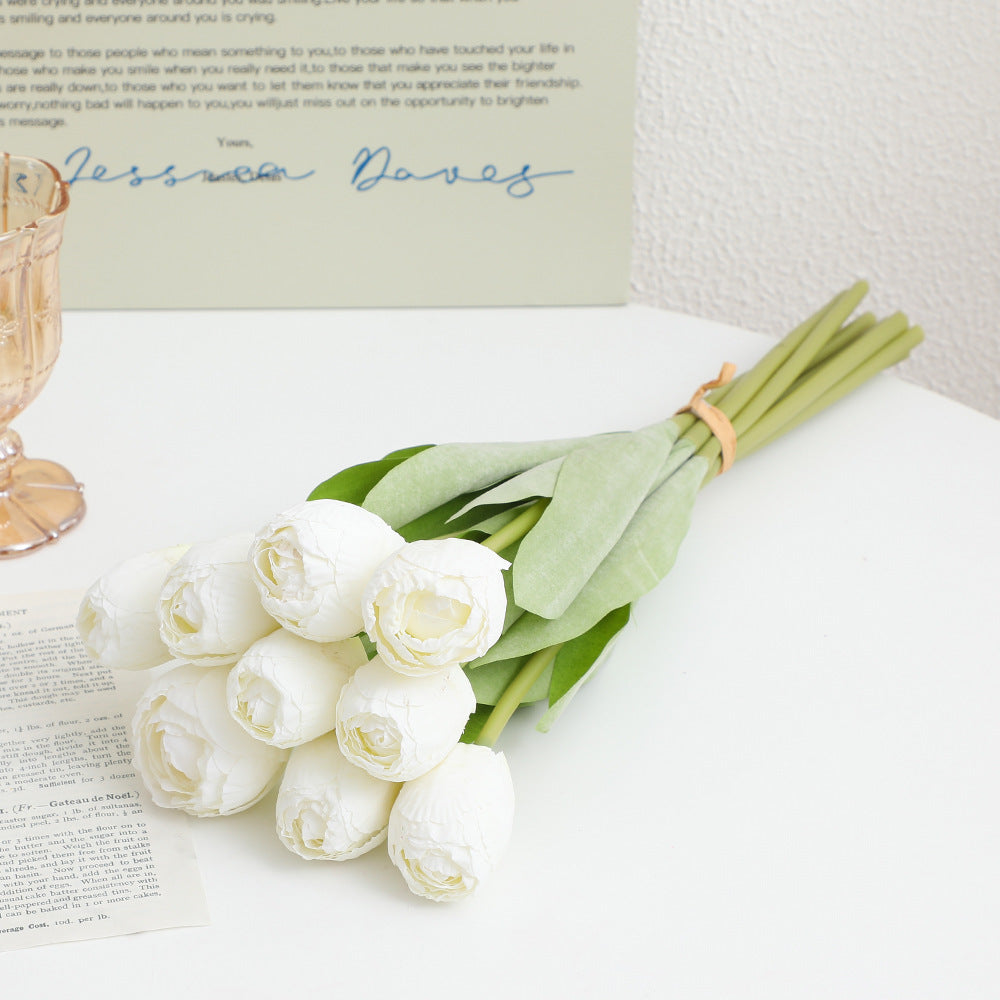 Artificial peony bouquet