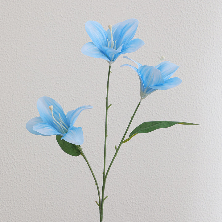Artificial lily stem with delicate flowers