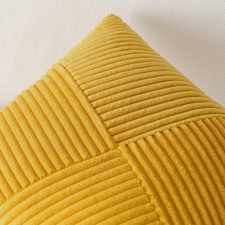 Textured Ribbed Throw Pillow