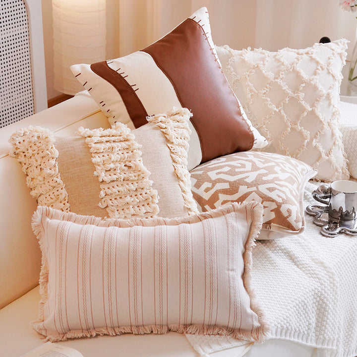 Decorative Landscape Patterned Throw Pillow