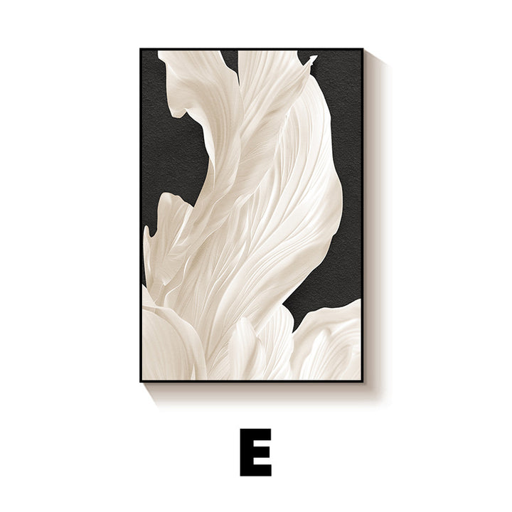Elegant Floral Textured Wall Art