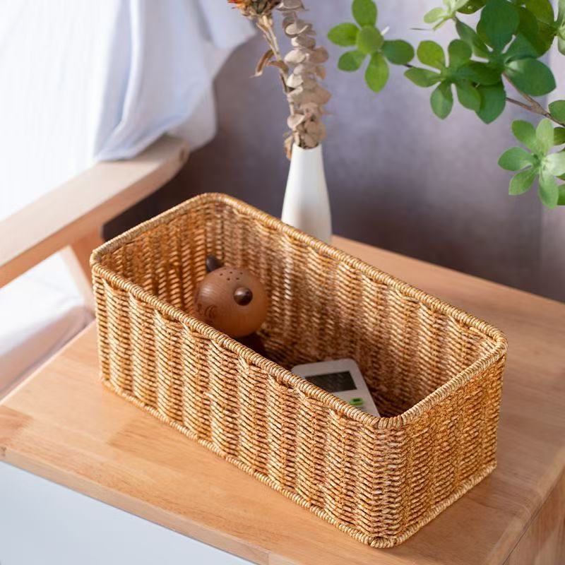 Rectangular Handwoven Storage Basket