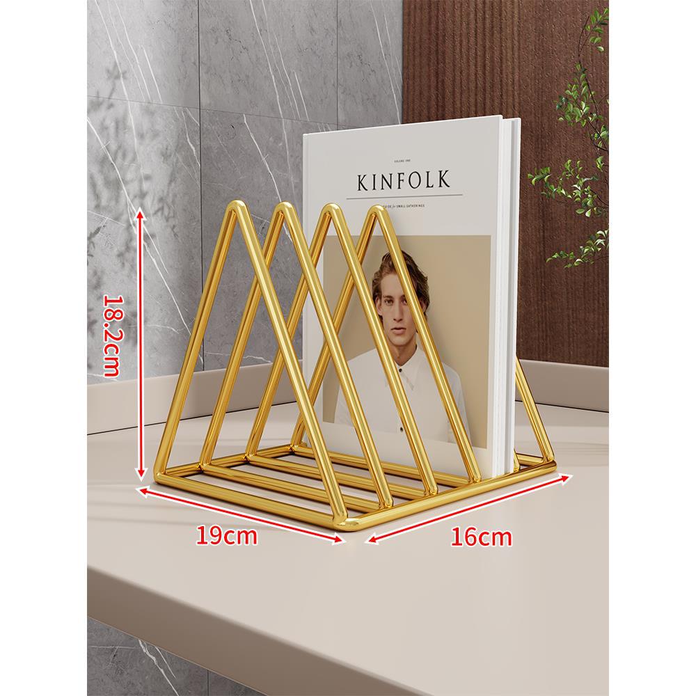 Expandable Accordion Metal Magazine and Book Organizer Rack