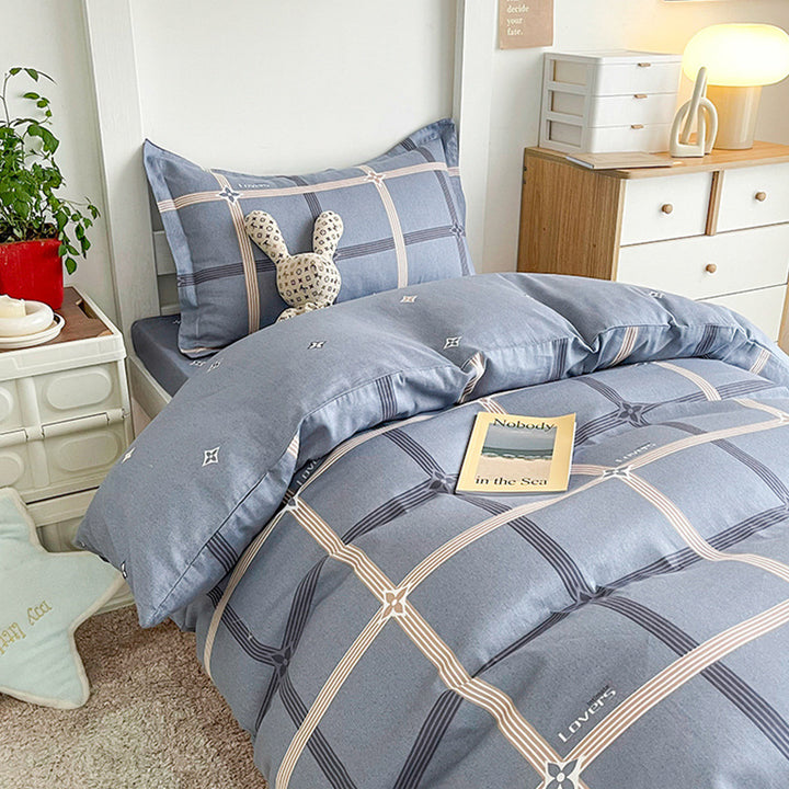 Modern Plaid Bedding Set