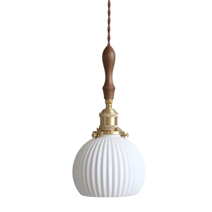 Vintage-Style Glass Pendant Lamp