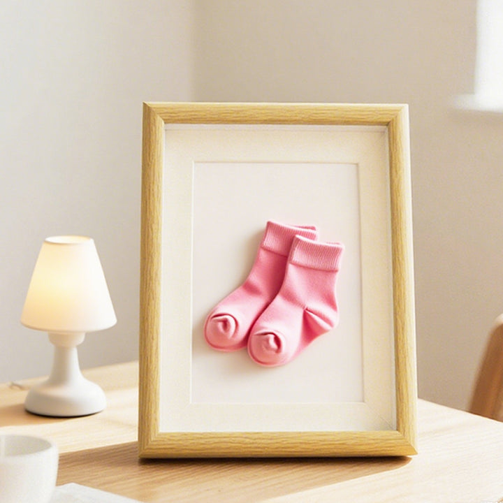 Framed Baby Sock Art