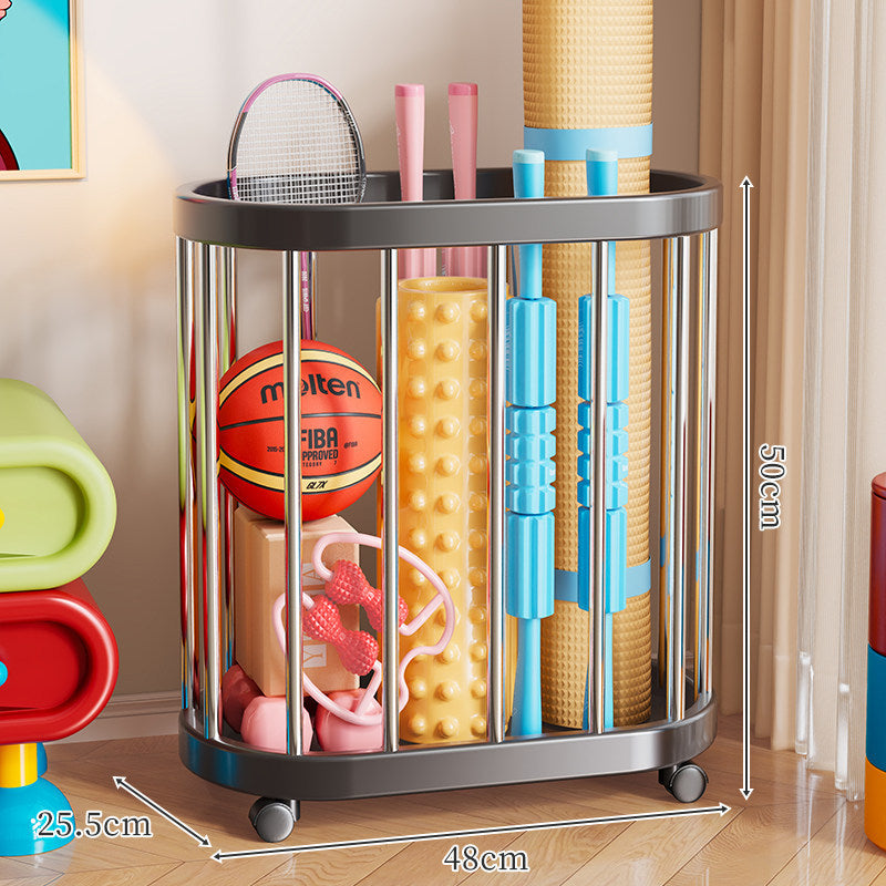 Vertical Rolling Sports Gear Organizer Rack