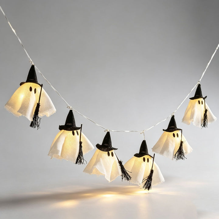 Halloween Ghost Witch LED String Lights Garland