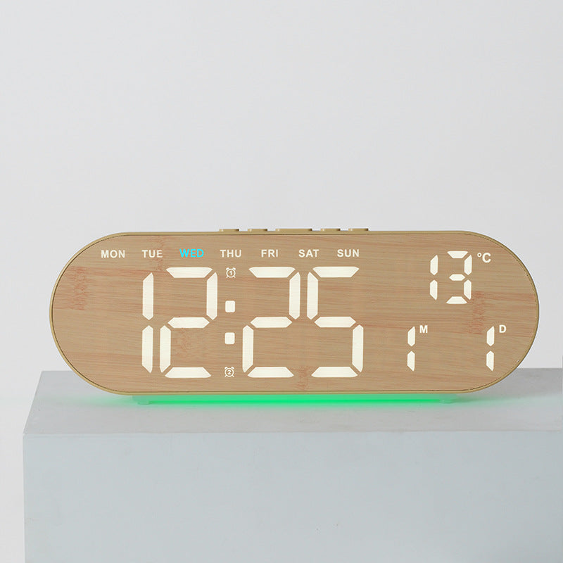 Digital Multi-Function Alarm Clock with Temperature Display