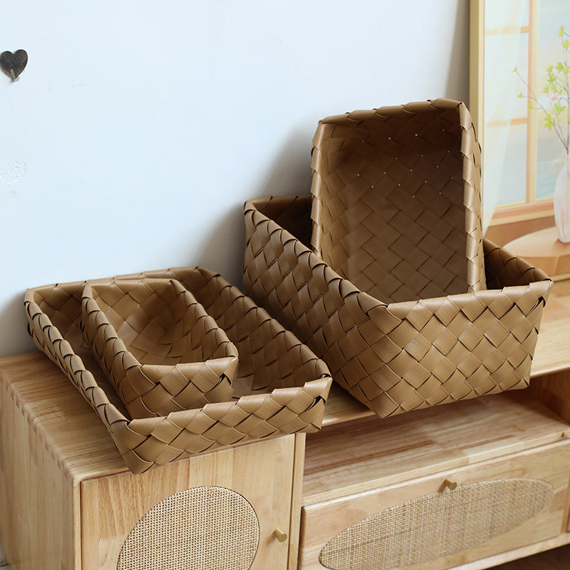Elegant Handwoven Storage Tray