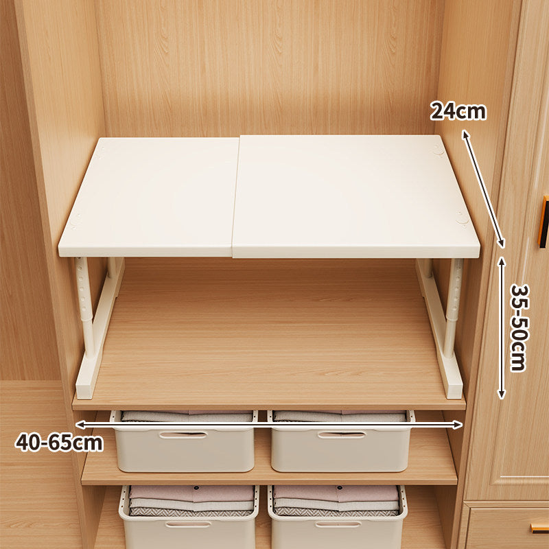 Adjustable Foldable Closet Shelf Organizer