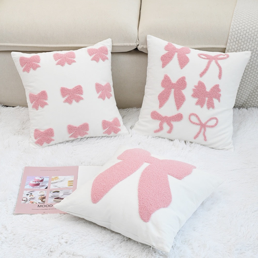 Decorative Bow Accent Pillow