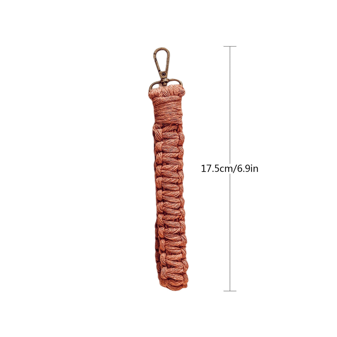 Macrame Keychain Holder with Clip