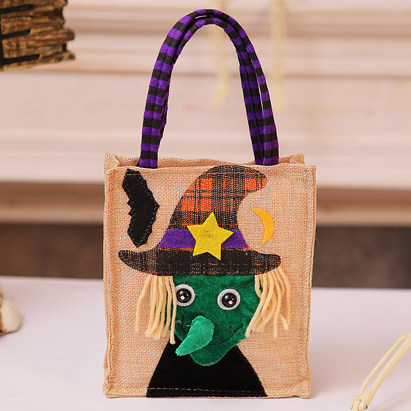 Halloween Shopping Bag with Cat Motif