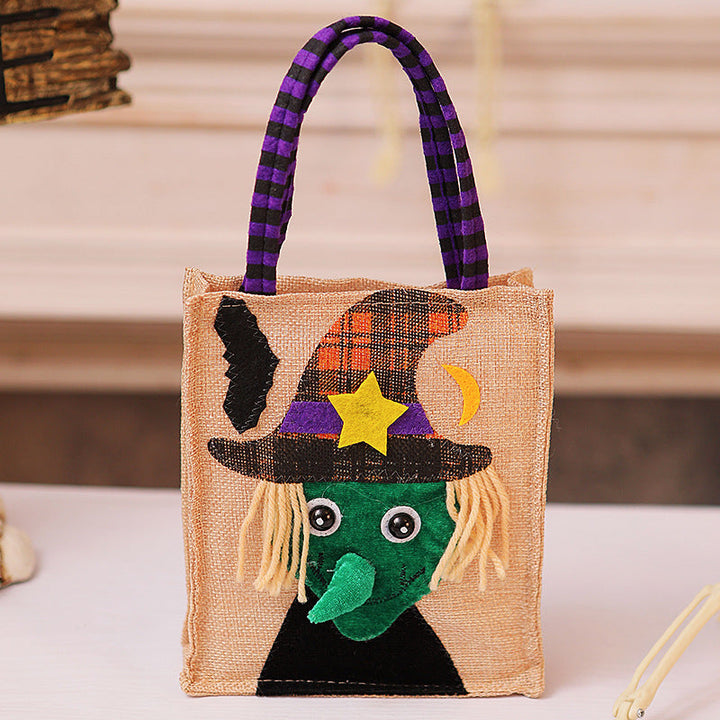 Halloween Shopping Bag with Cat Motif
