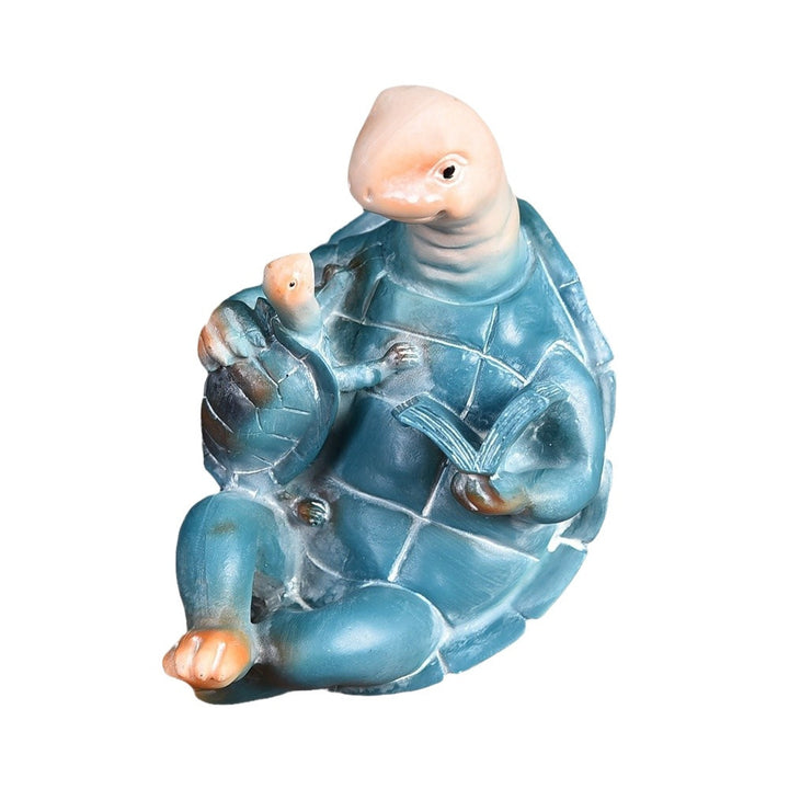 Reading Turtle Figurine