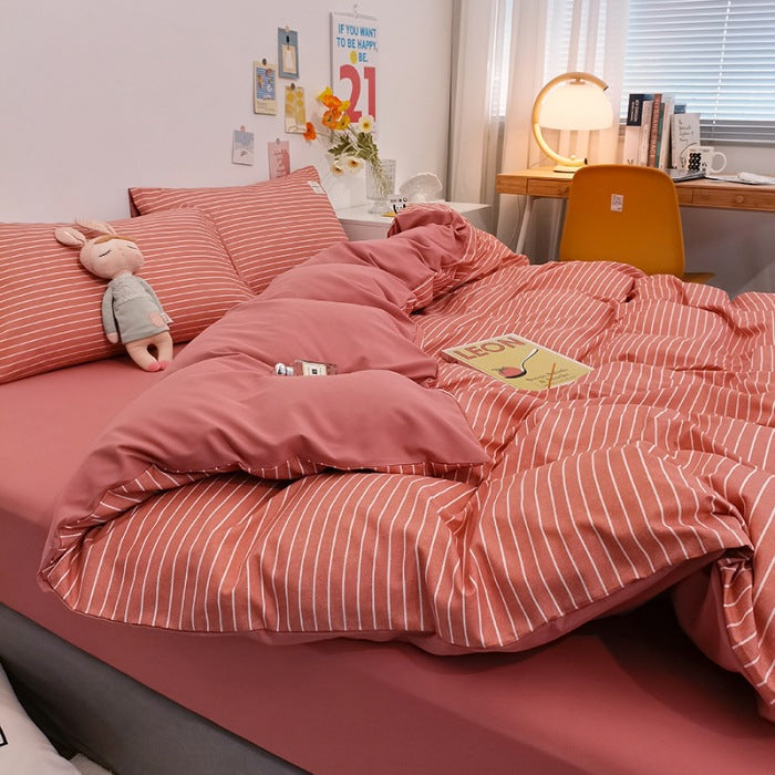 Decorative Elegant Striped Duvet Cover Set Avarnia