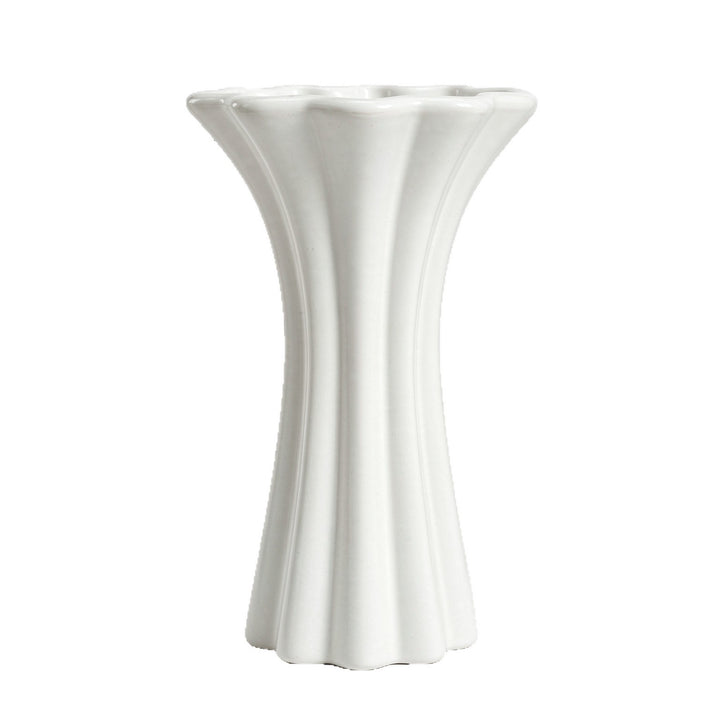 Modern Fluted Ceramic Vase